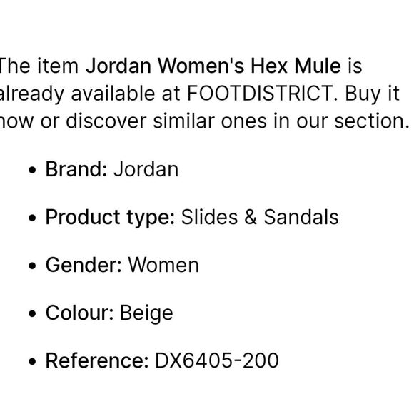 Jordan Hex Mule Slide- Celestial Gold - Picture 9 of 12